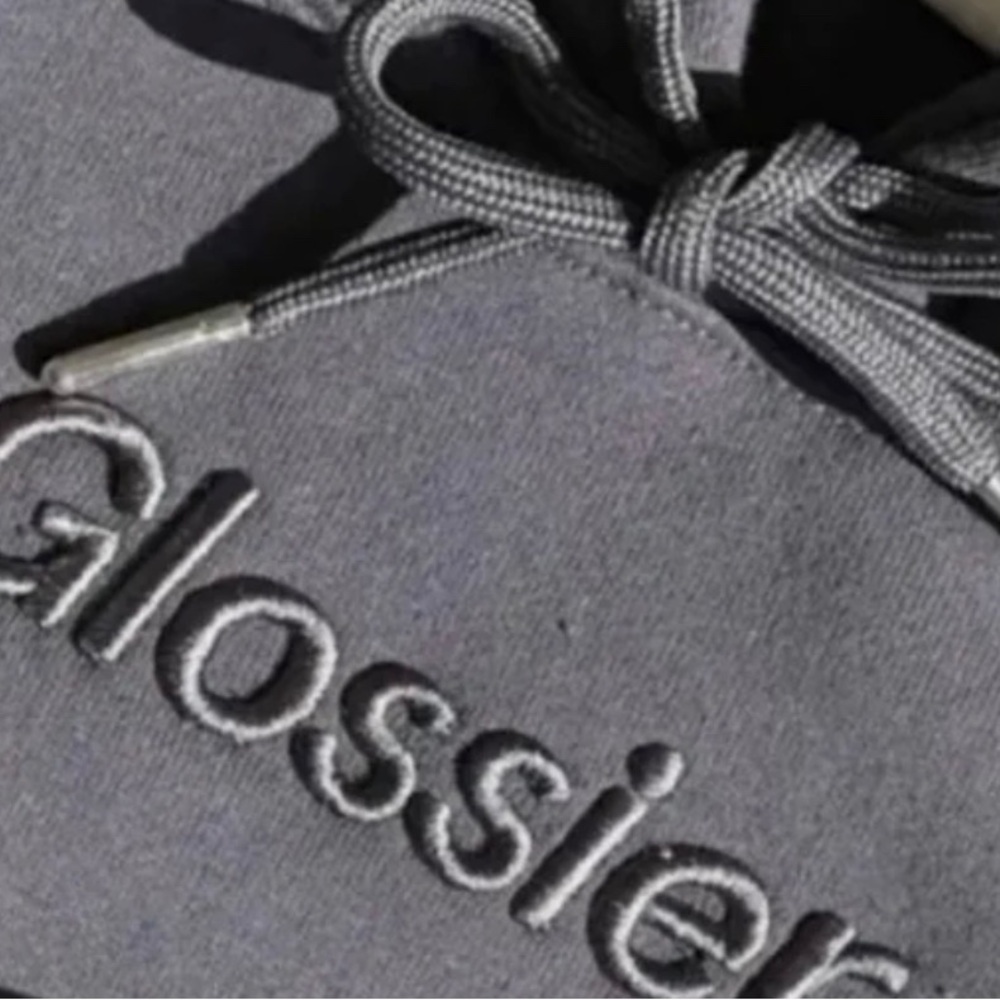 Glossier hoodie XL soho graphite color